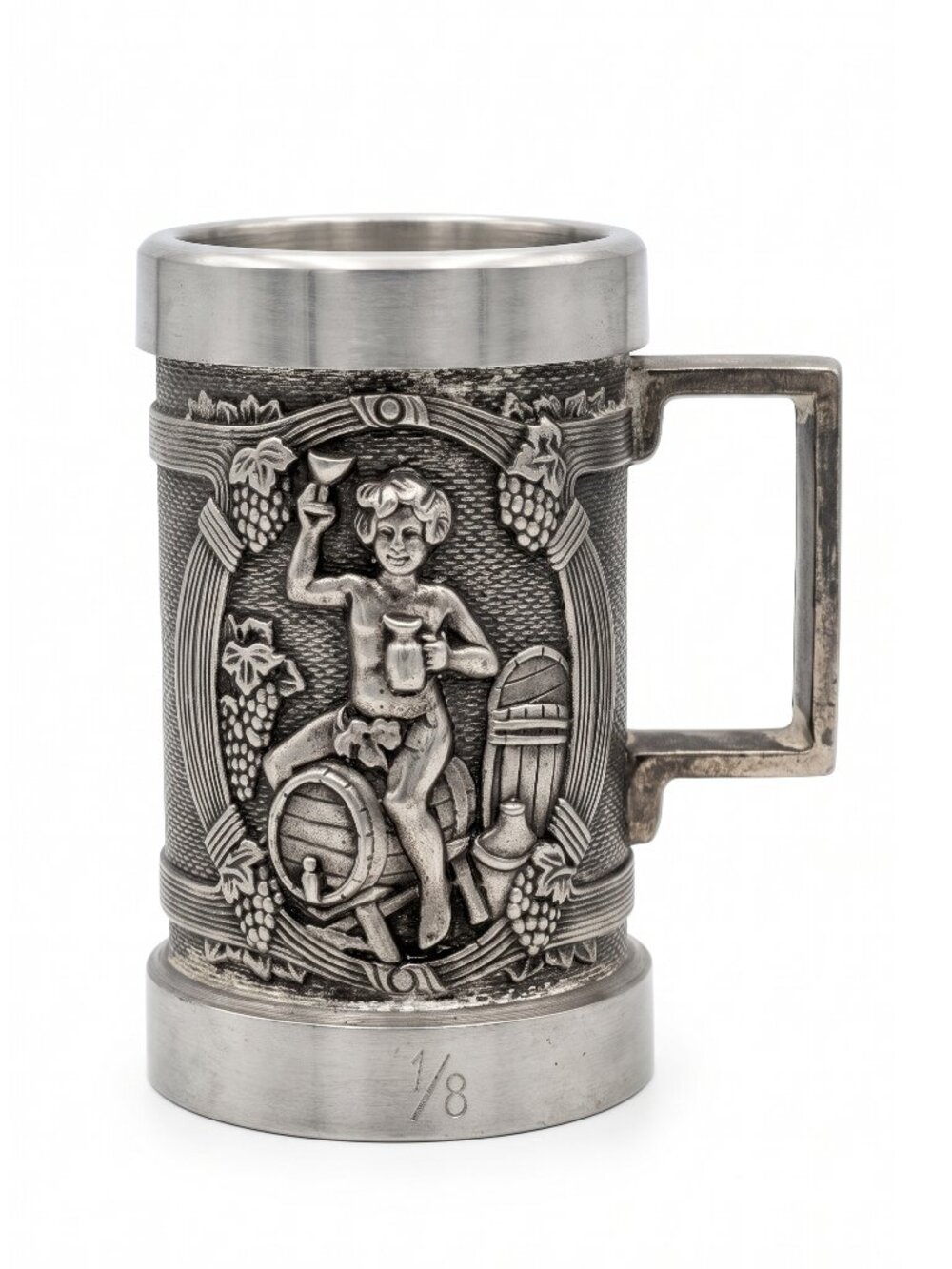 Vintage Castleware Spain Skinner Selection Pewter Beer Stein 20oz